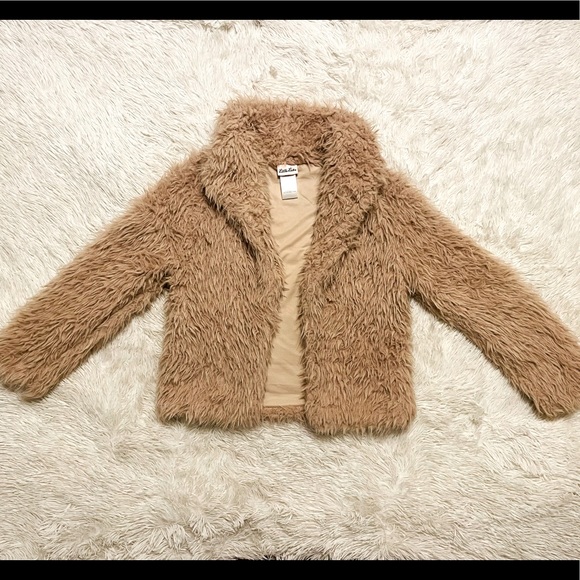 Little Lass Jackets & Blazers - Little Lass Faux Fur Jacket
